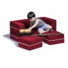 Jaxx Zipline Modular Kid's Loveseat and Ottoman - Image 4