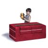 Jaxx Zipline Modular Kid's Loveseat and Ottoman - Image 6