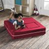 Jaxx Zipline Modular Kid's Loveseat and Ottoman - Image 3