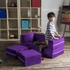 Jaxx Zipline Modular Kid's Loveseat and Ottoman - Image 28