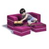 Jaxx Zipline Modular Kid's Loveseat and Ottoman - Image 33