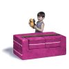 Jaxx Zipline Modular Kid's Loveseat and Ottoman - Image 35