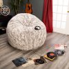 Jaxx 6' Cocoon Faux Fur Bean Bag Chair - Image 12