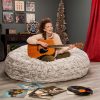 Jaxx 6' Cocoon Faux Fur Bean Bag Chair - Image 13