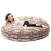 Jaxx 6' Cocoon Faux Fur Bean Bag Chair - Image 16