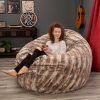 Jaxx 6' Cocoon Faux Fur Bean Bag Chair - Image 20