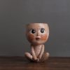 Nordic Style Girl Doll Modern Home Decoration Resin Vase - Image 11