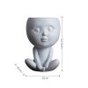 Nordic Style Girl Doll Modern Home Decoration Resin Vase - Image 10