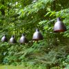 Electric Café String Lights with 10 Bronze Dome Metal Shades - Image 3