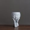 Nordic Style Girl Doll Modern Home Decoration Resin Vase - Image 19