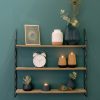 Cone, Set of 3 Cork Tealight Holders, Navy
