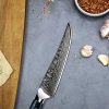 Minimal Damascus Steak Knife Set of 4 - Image 6