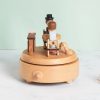 Afternoon Coffee Shop Couple Tanabata Home Decoration Wooden Music Box - Image 5