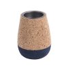 Cone, Set of 3 Cork Tealight Holders, Navy - Image 4
