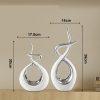 Modern Minimalist Art Crafts Ceramic Electroplating Home TV Cabinet Decoration - Image 7
