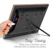 13.3" Wood WiFi Digital Photo Frame With Touchscreen & 16GB Memory - Image 6