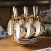 British Inspired Tea Set - Set of 4 or 6 with Rack - Image 2