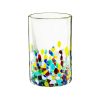 Hand Blown Mexican Drinking Glasses and Pitcher-Set of 6 with Mexican Confetti Design - Image 2