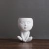 Nordic Style Girl Doll Modern Home Decoration Resin Vase - Image 12