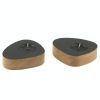 Curve Tealight Holder, Anthracite Leather - Image 4
