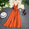 V-Neck Crossover Dress